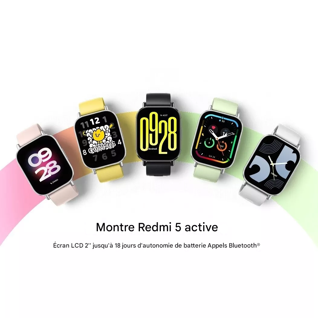 Xiaomi Redmi Watch 5 Appels actifs Montre intelligente Tracker de remise en forme